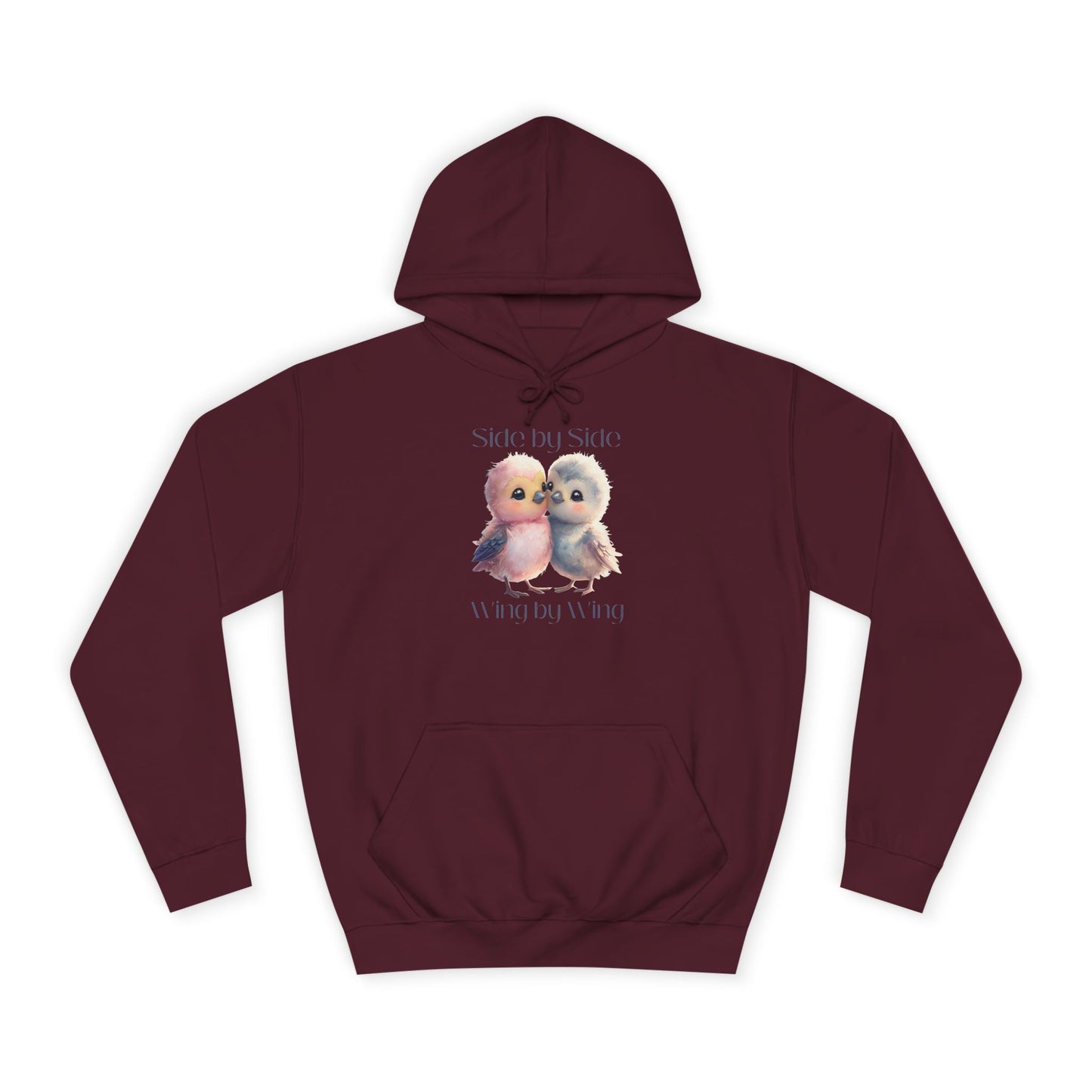 Barbecue Sunset Hoodie for Women – Cute Lovebirds Side by Side Always Together Design