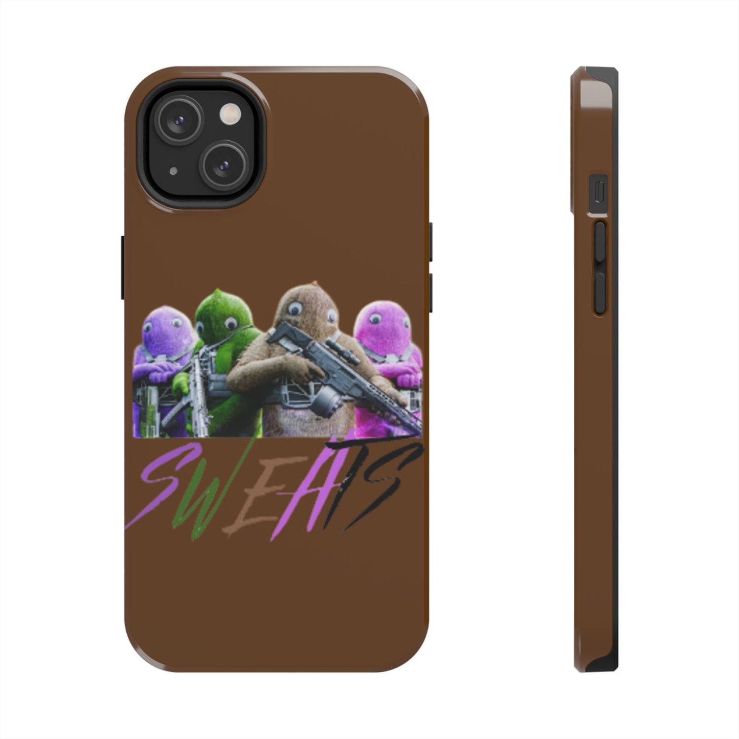 Cool Cartoon-Inspired Tough Phone Case - 'SWEATS'