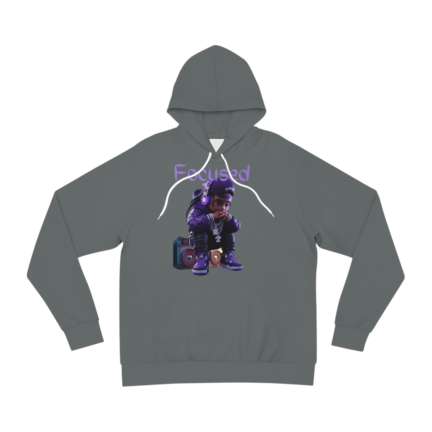 Granite Stone Grey Hoodie for Men & Women – Eyes on the Prize Motivational Mindset Apparel