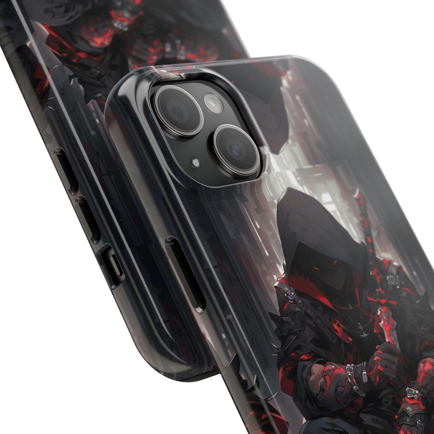 🖤 Tough Phone Case – Dark Warrior Design for Gamers & Anime Fans – Durable Protection & Unique Style for iPhone & Android