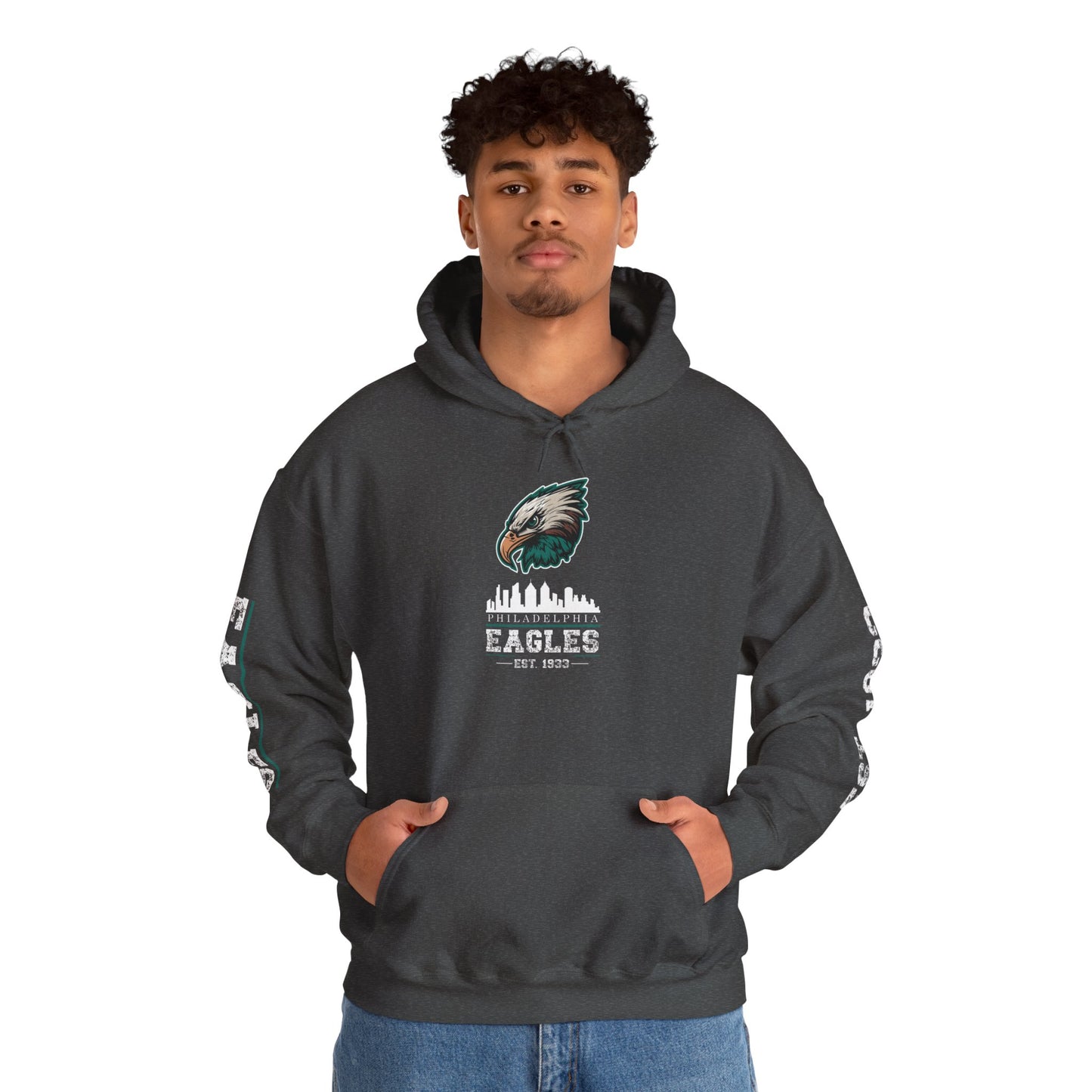 Philadelphia Eagles Hoodie – Est. 1933 | Black Pullover for Men & Women | Team Colors & Mascot Design