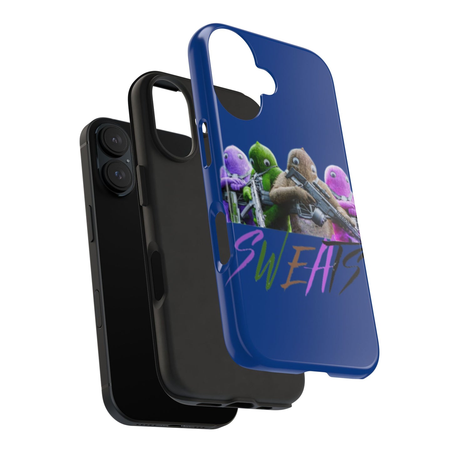 Cool Cartoon-Inspired Tough Phone Case - 'SWEATS'