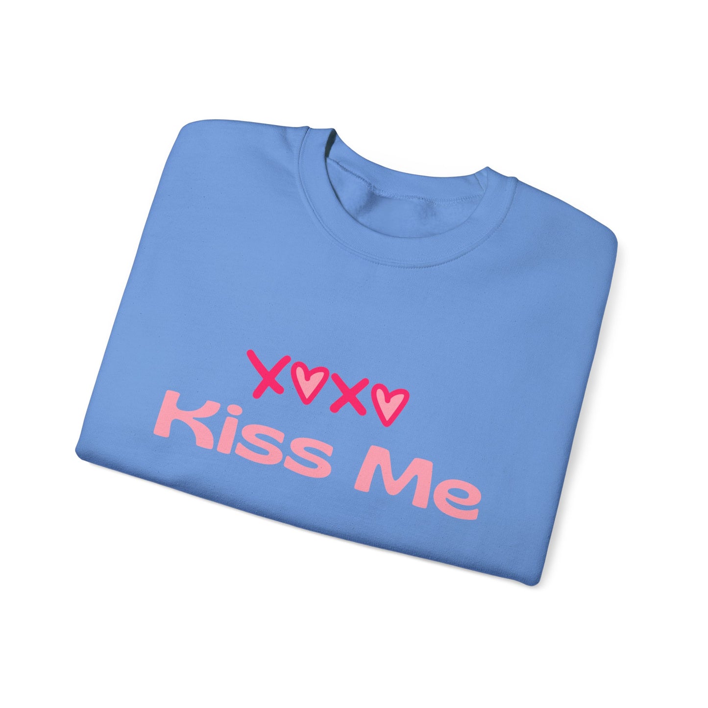 Kiss Me Heavy Blend Sweatshirt – Cute Gift for Women | Cozy & Romantic Pullover