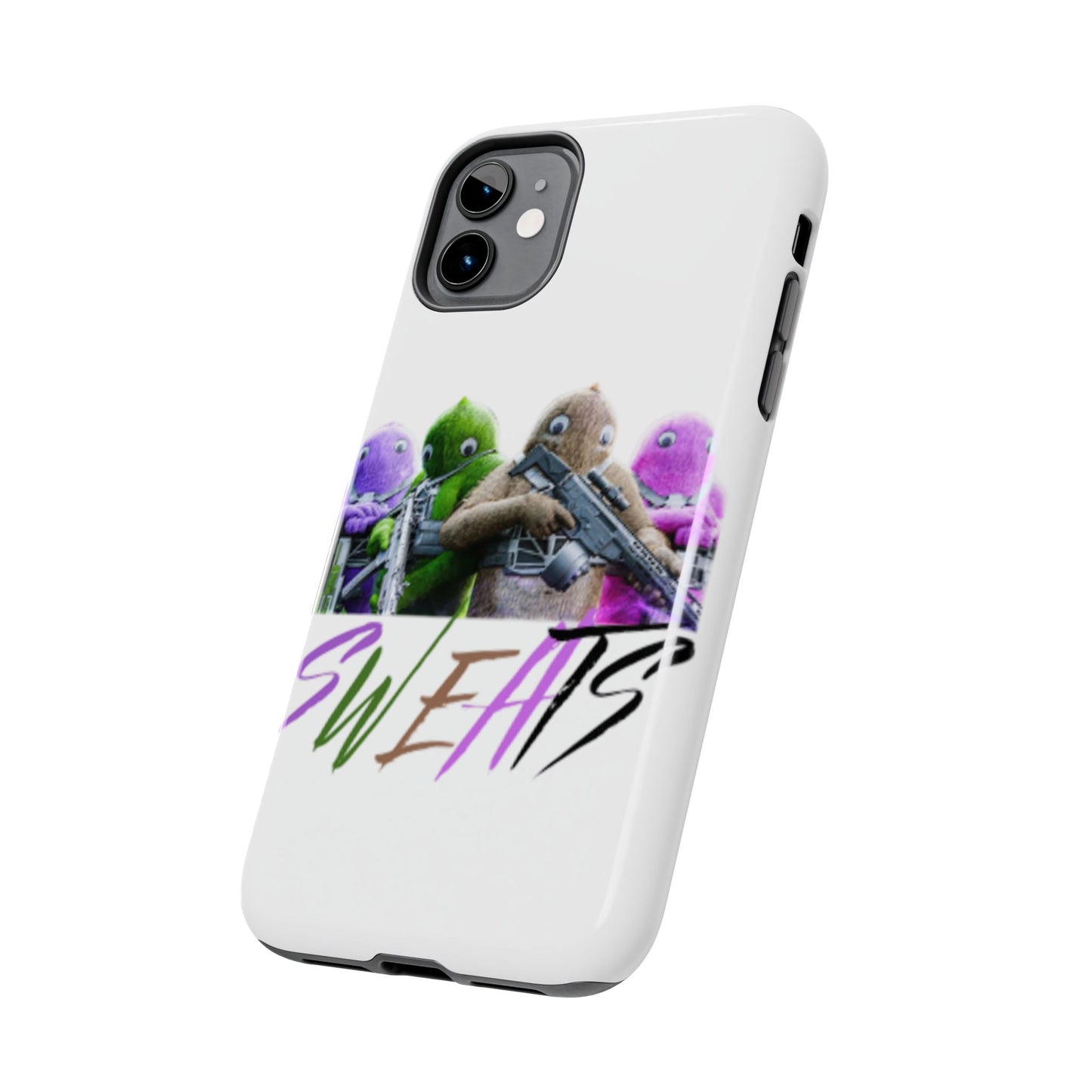 Cool Cartoon-Inspired Tough Phone Case - 'SWEATS'