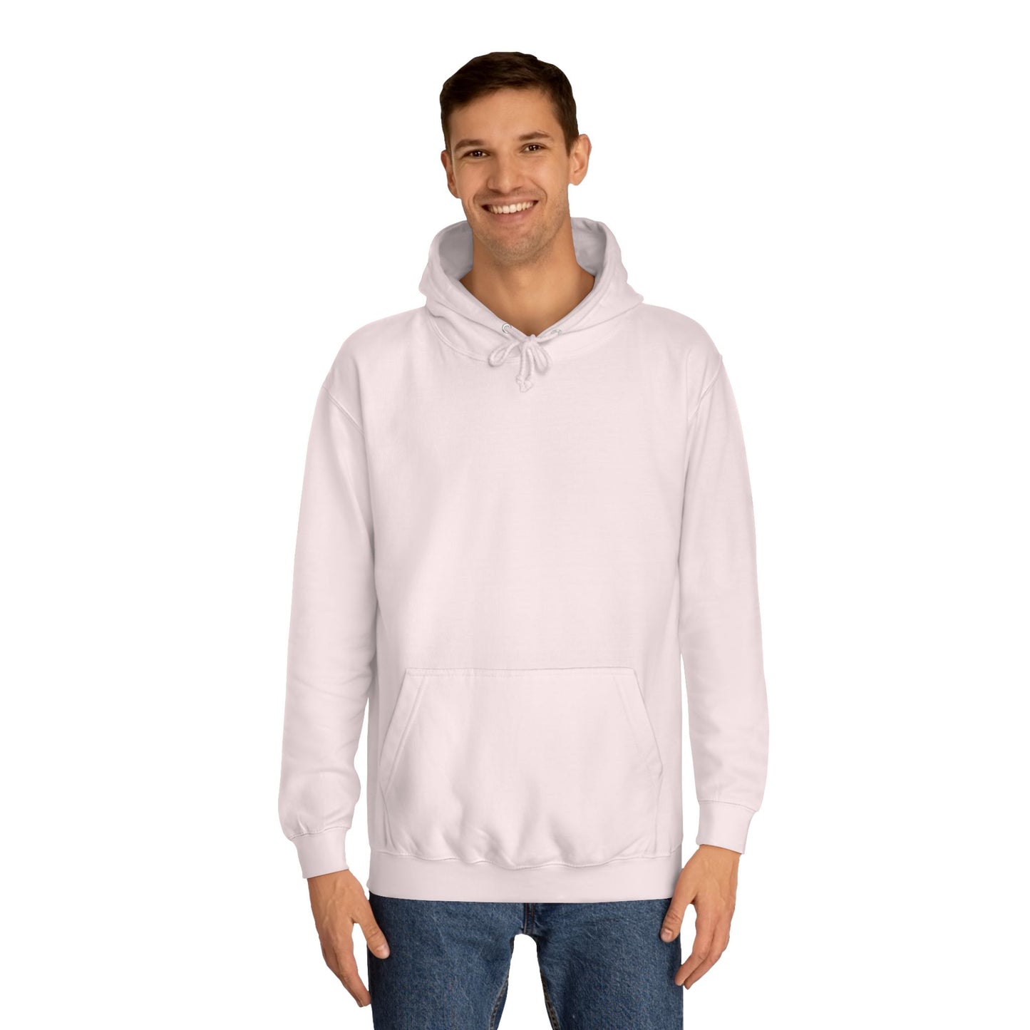 Blush Pink Women's Sweater – "Tic Tac Toe Hearts" Cozy Pullover for Couples