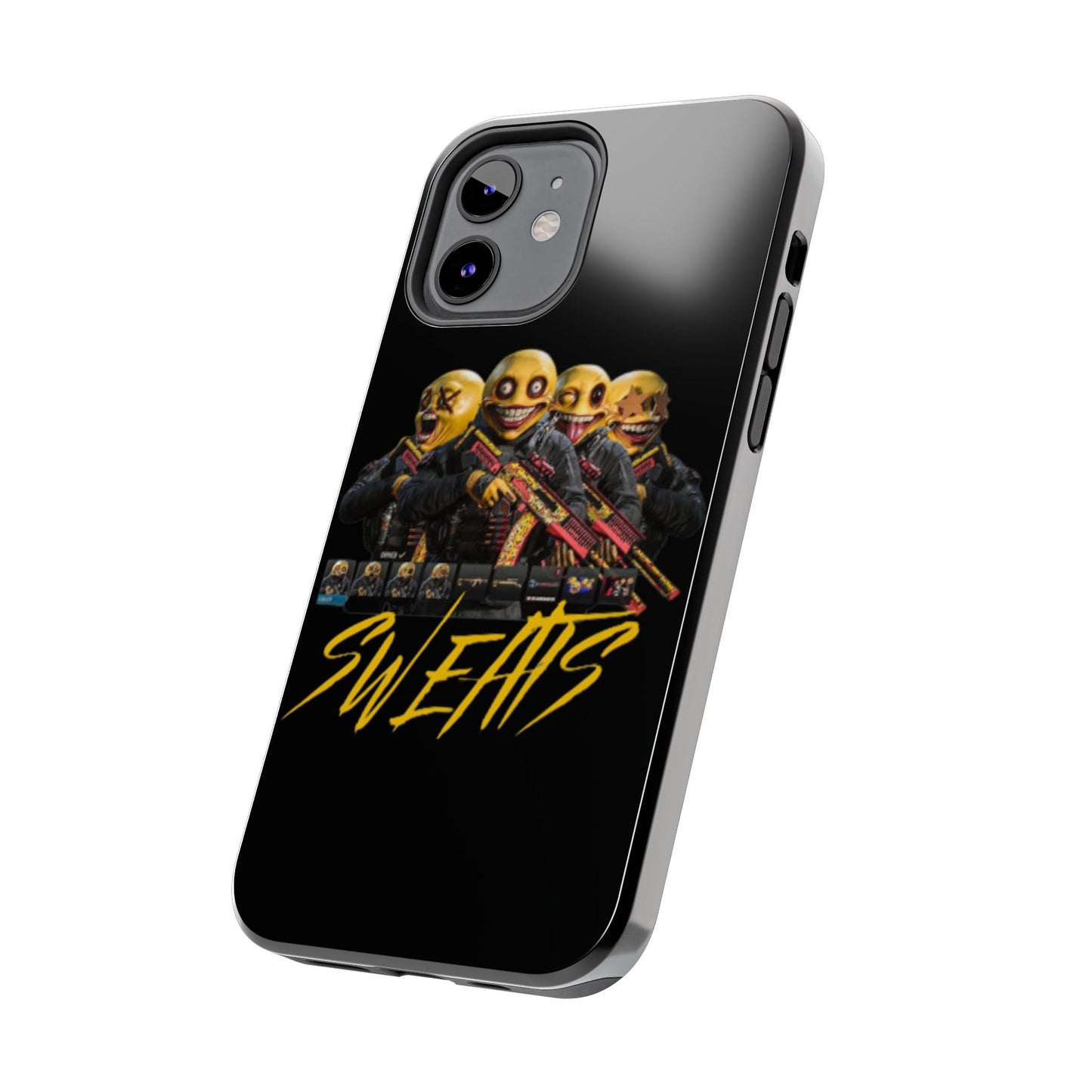 Tough Phone Cases - Bold 'SWEATS' Design for Gamers & Trendsetters