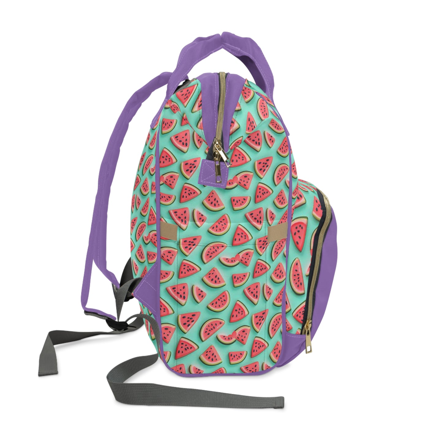 Cute Watermelon Print Multifunctional Diaper Backpack for Parents ππ