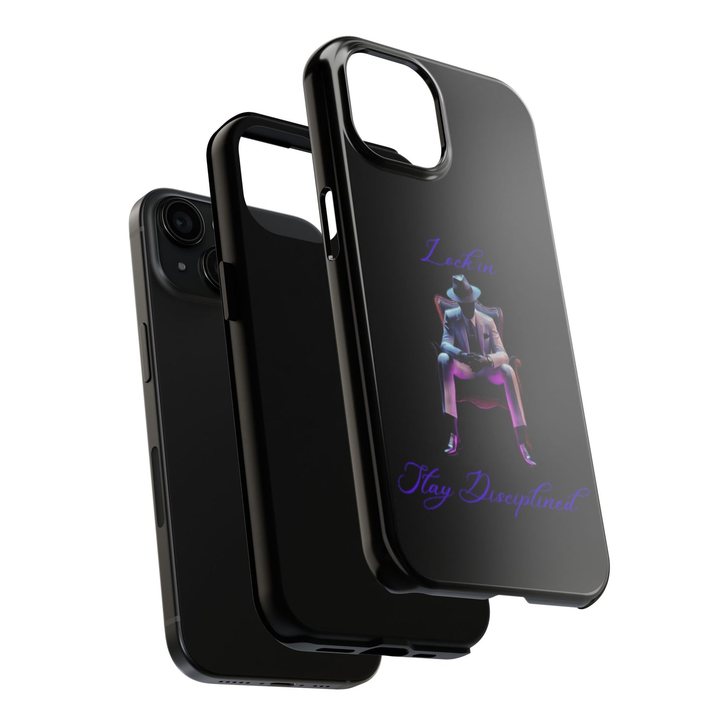 Phone case- Lock In, Stay DIsciplined Tough Phone Case - Durable Protection