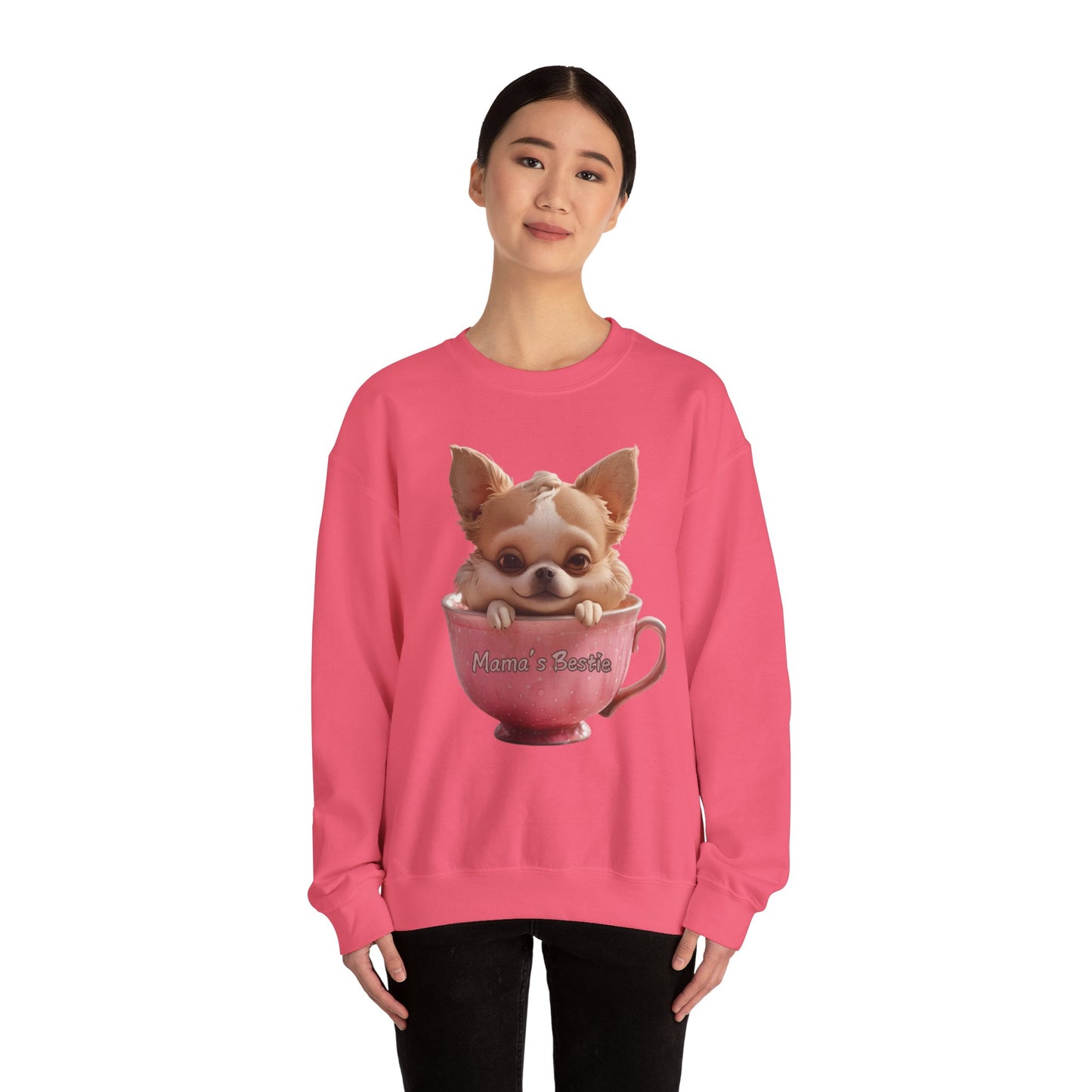 🐶 Cute Dog "Mama’s Bestie" Sweater – Cozy & Stylish for Dog Lovers! 🐶