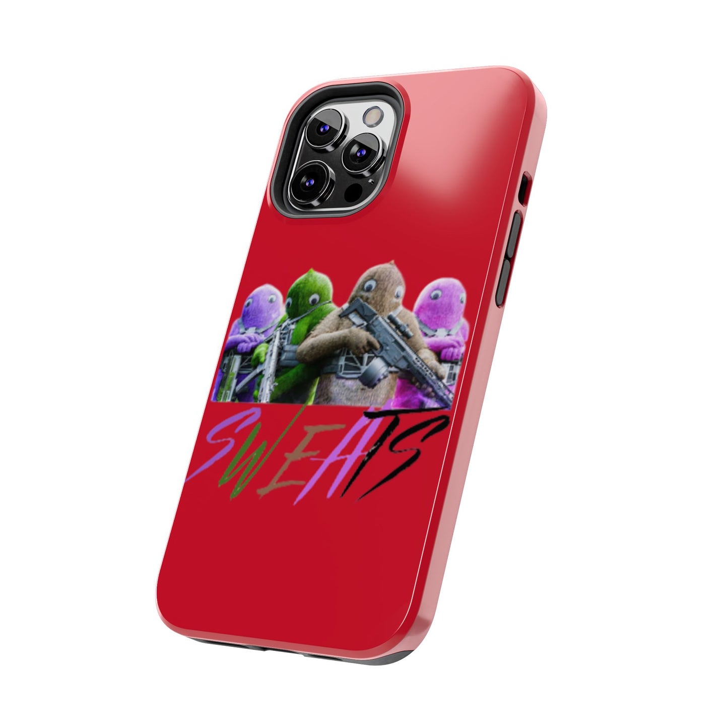 Cool Cartoon-Inspired Tough Phone Case - 'SWEATS'
