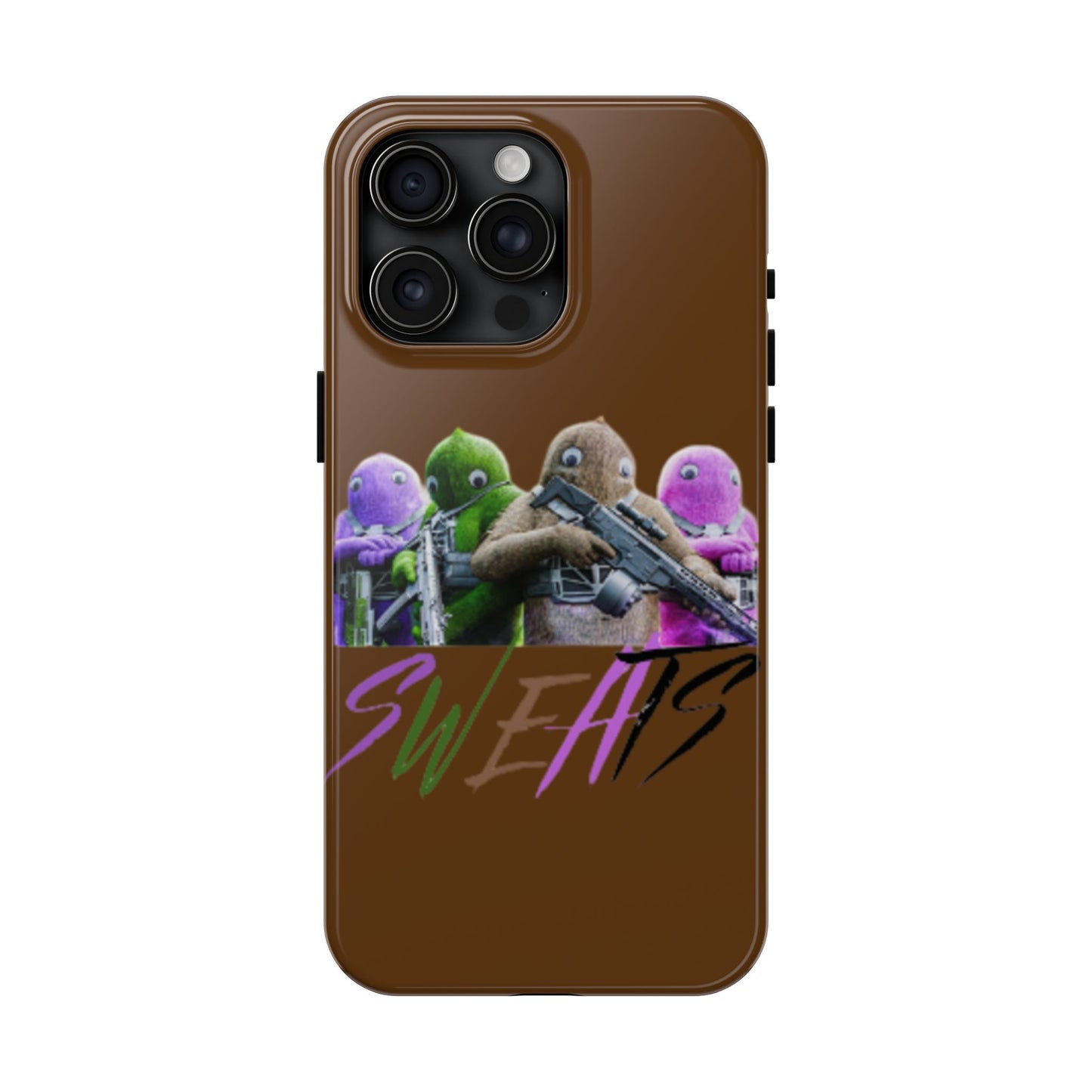 Cool Cartoon-Inspired Tough Phone Case - 'SWEATS'