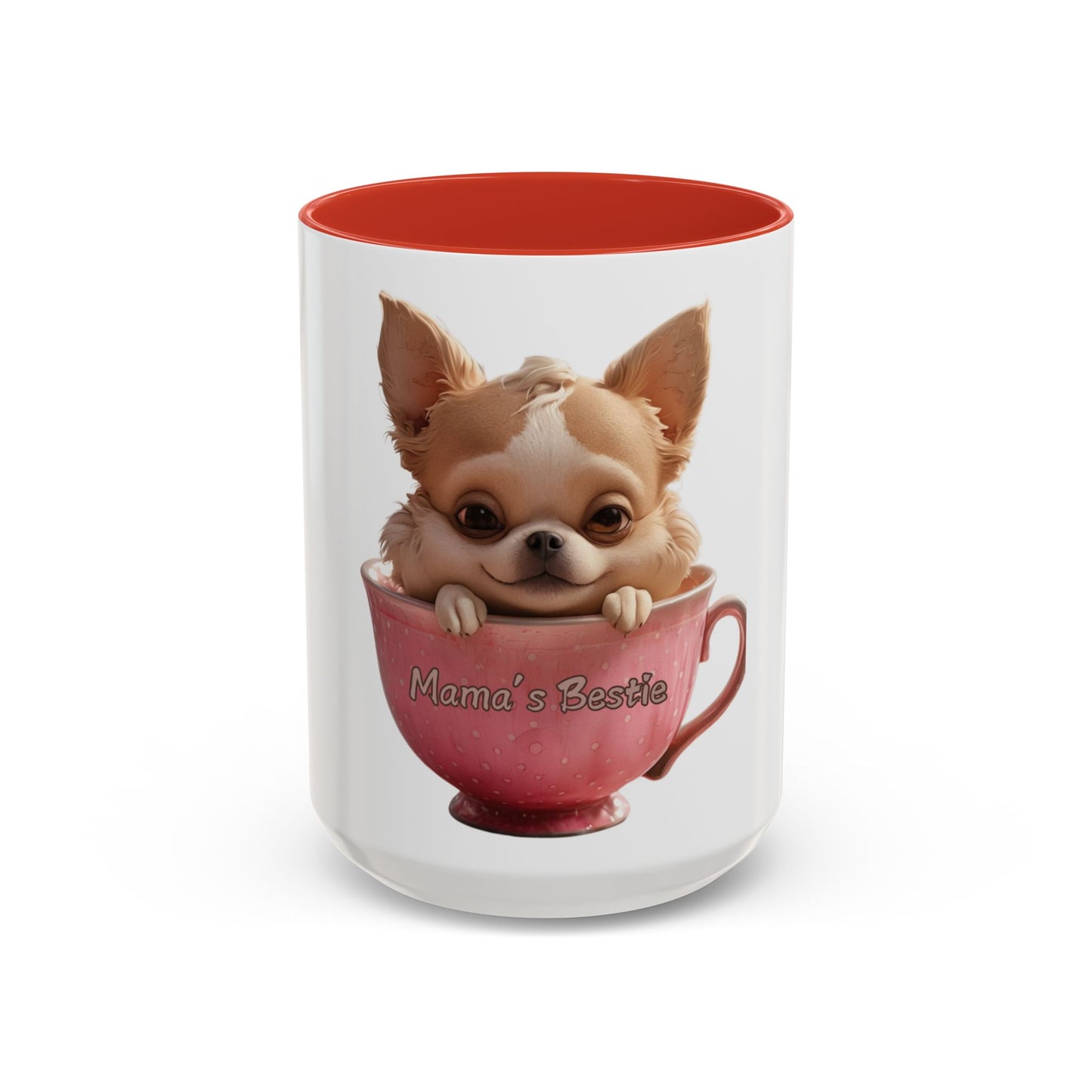 Cute Chihuahua Coffee Mug - "Mama's Bestie" - Perfect Gift for Pet Lovers