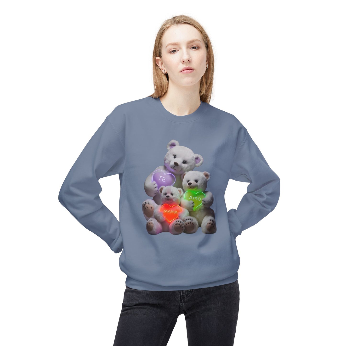 Cute Teddy Bears White Sweatshirt - Perfect Gift for Kids and Teens