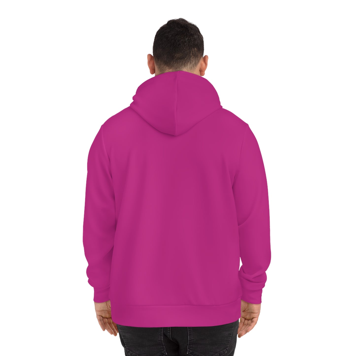 Blush Inferno Pink Sweater for Men– Faceless Flame Figure Bold Expression Wear