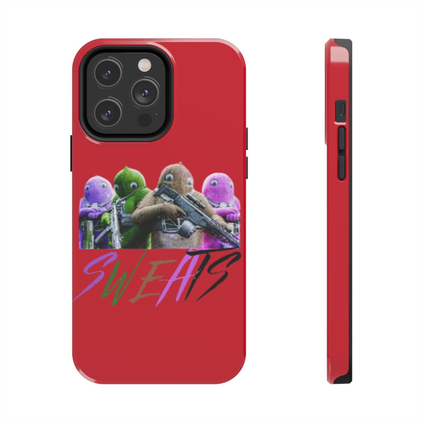 Cool Cartoon-Inspired Tough Phone Case - 'SWEATS'