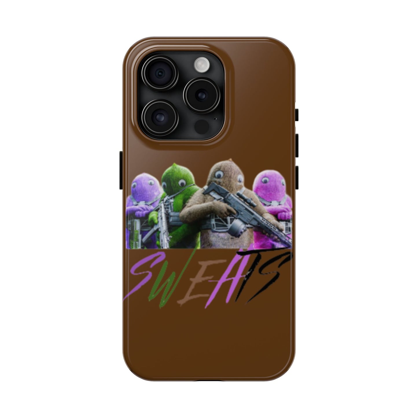 Cool Cartoon-Inspired Tough Phone Case - 'SWEATS'