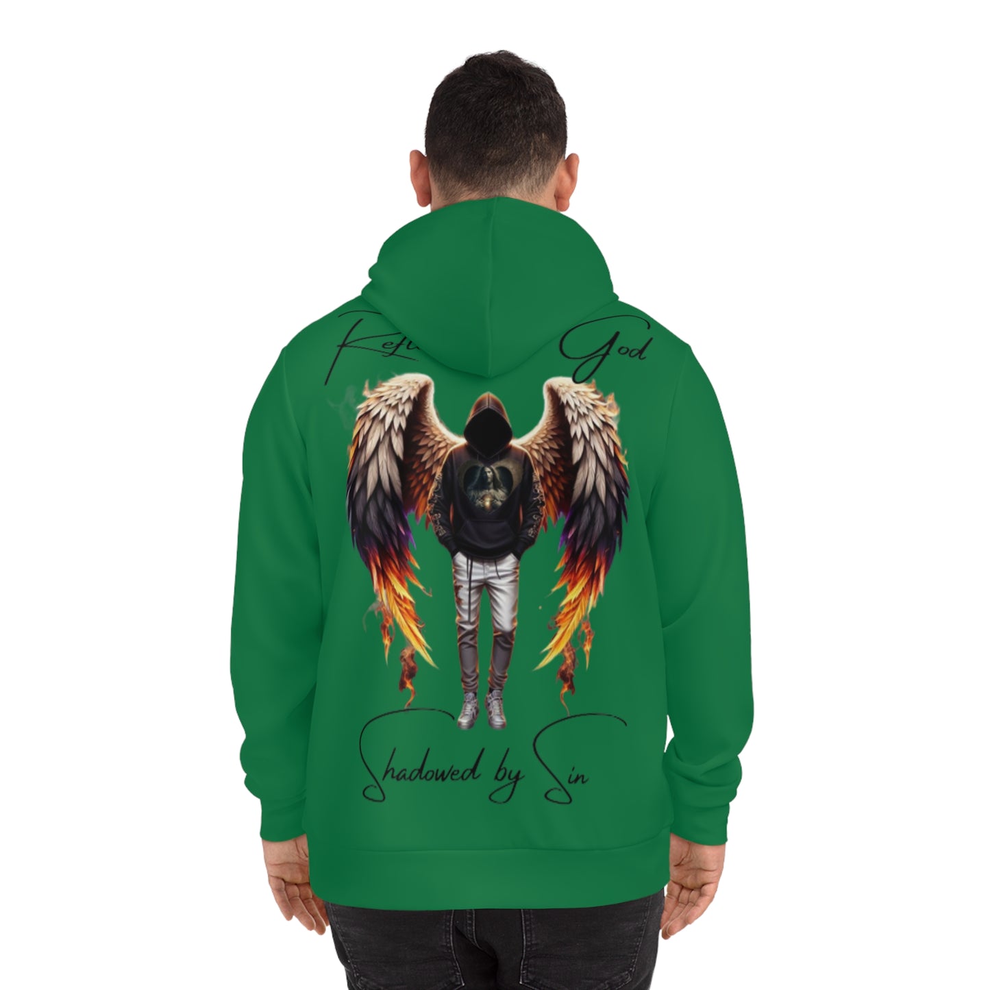 Emerald Grove Green Hoodie for Men & Women – "Echo of the Divine" Faith-Focused Streetwear