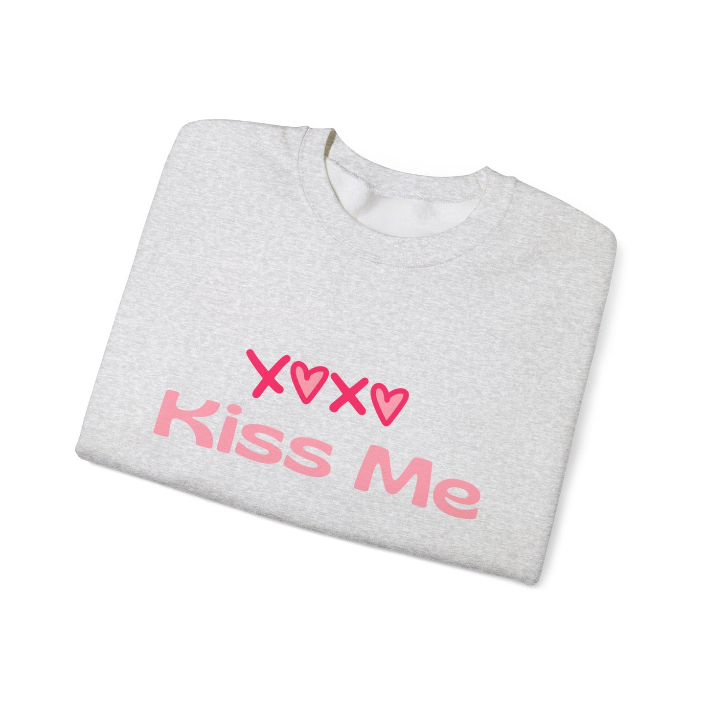 Kiss Me Heavy Blend Sweatshirt – Cute Gift for Women | Cozy & Romantic Pullover