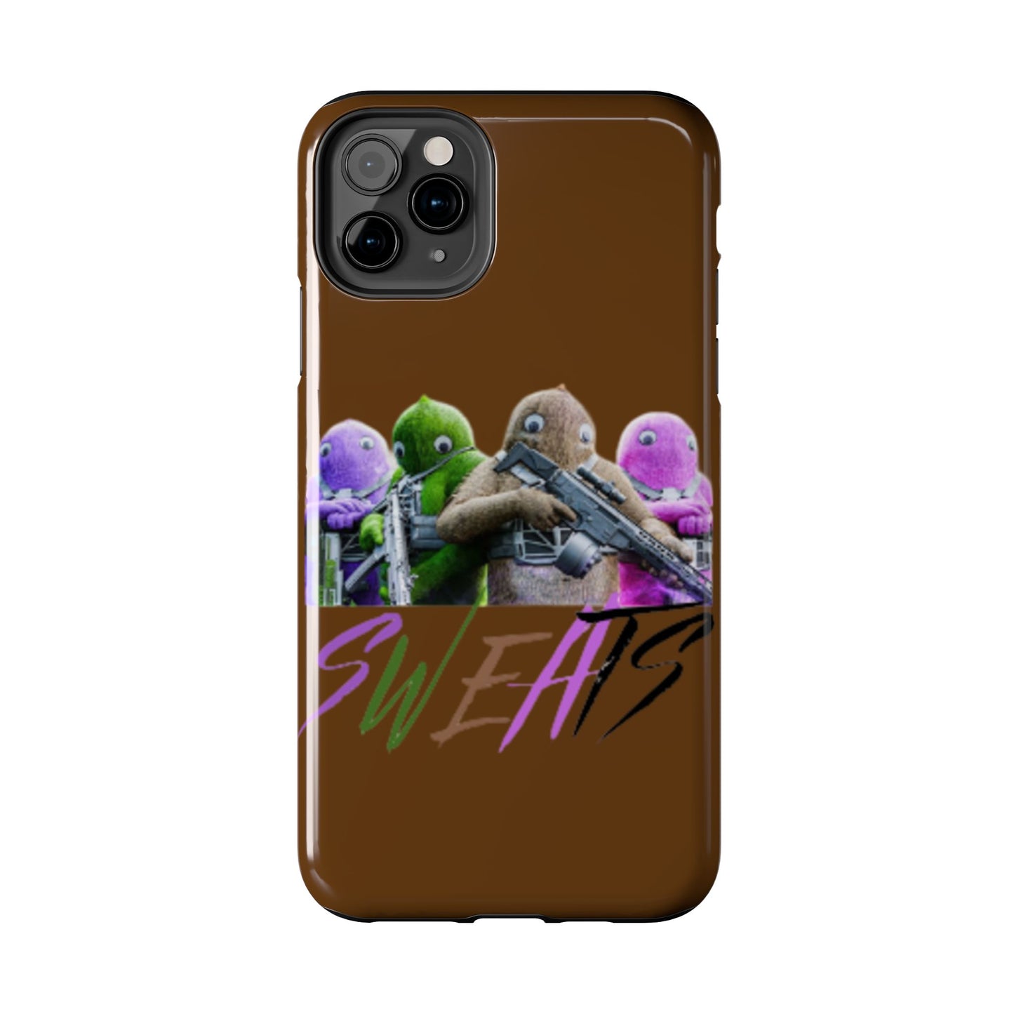 Cool Cartoon-Inspired Tough Phone Case - 'SWEATS'