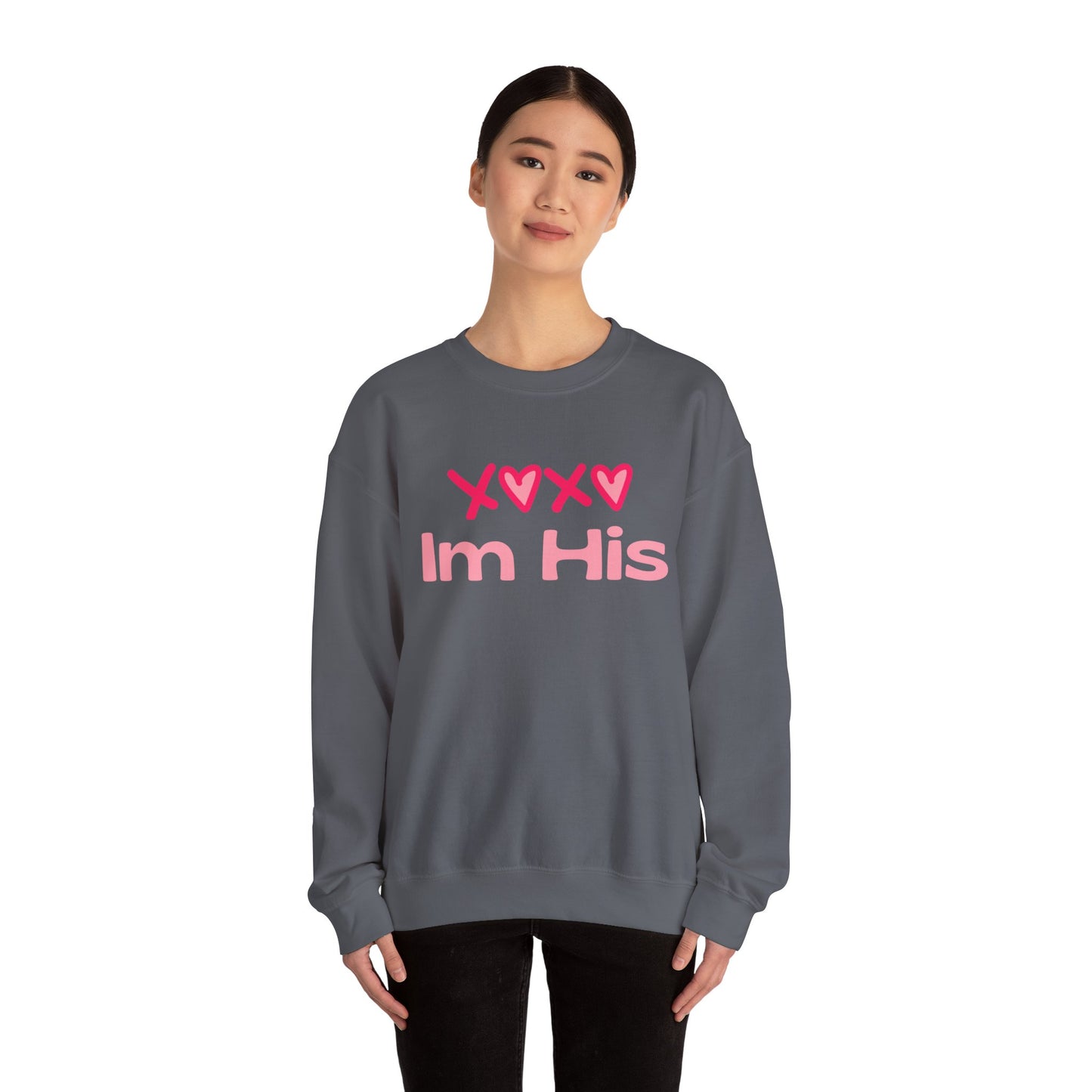 Cotton Blush XOXO Sweatshirt for Women – I’m His Romantic Everyday Lovewear