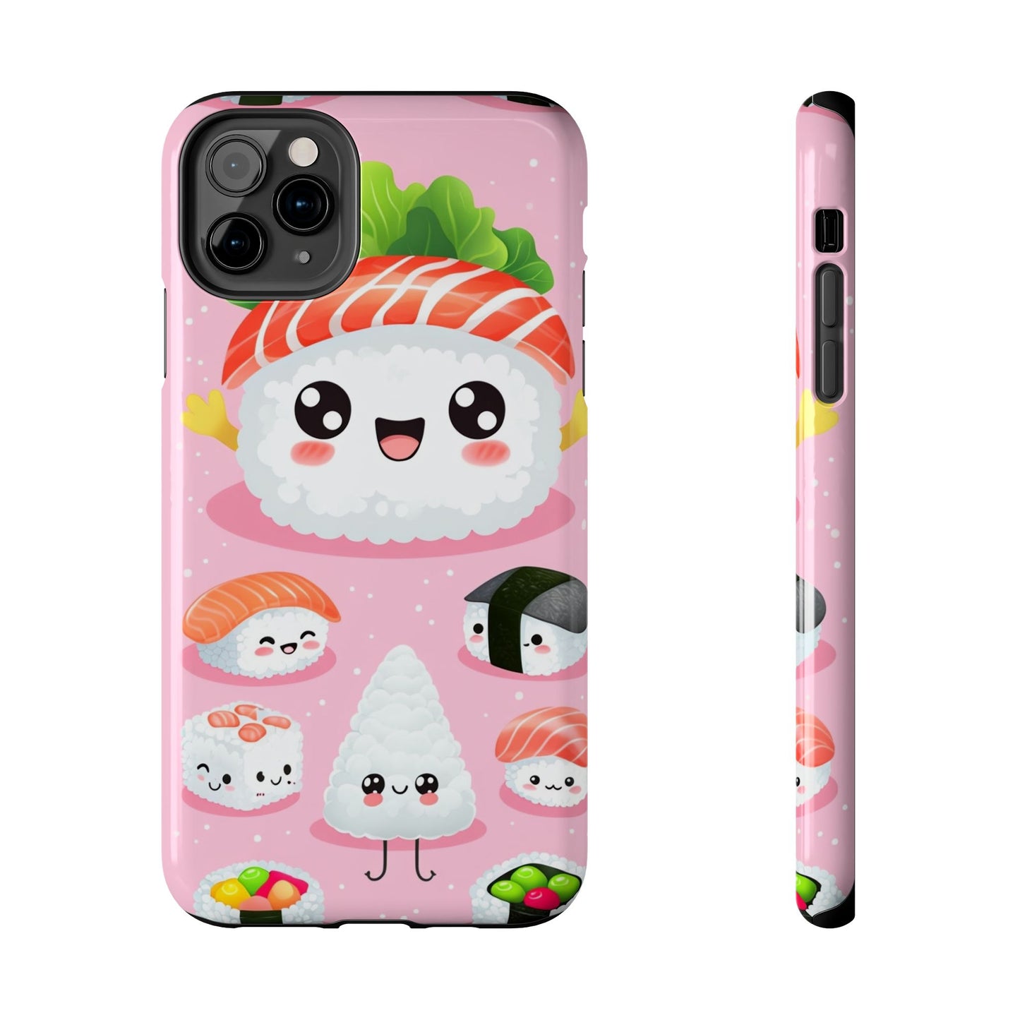 Adorable Sushi Tough Phone Case | Cute Kawaii Design for Food Lovers