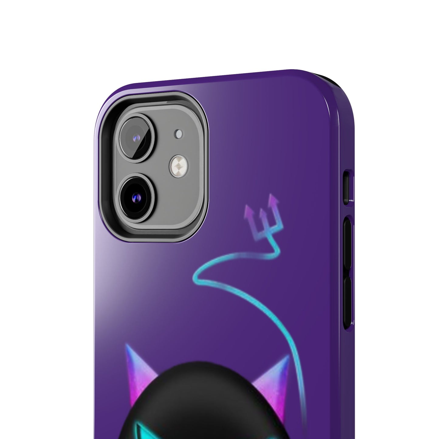 Demonic Cat Tough Phone Case - Cute & Edgy Phone Protection for Cat Lovers