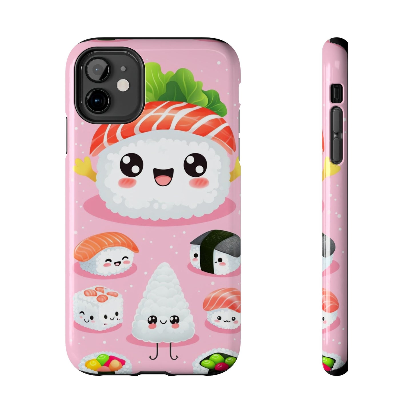 Adorable Sushi Tough Phone Case | Cute Kawaii Design for Food Lovers