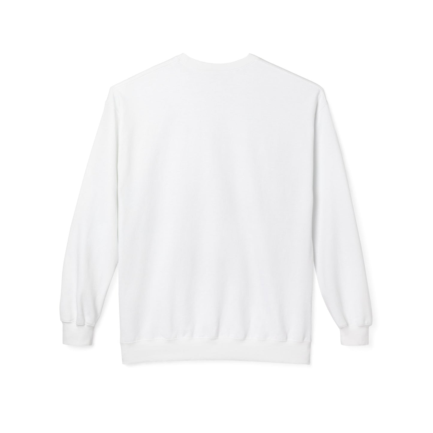Snow Petal White Fleece Sweatshirt for Her – Soft Cozy Love-Inspired Gift