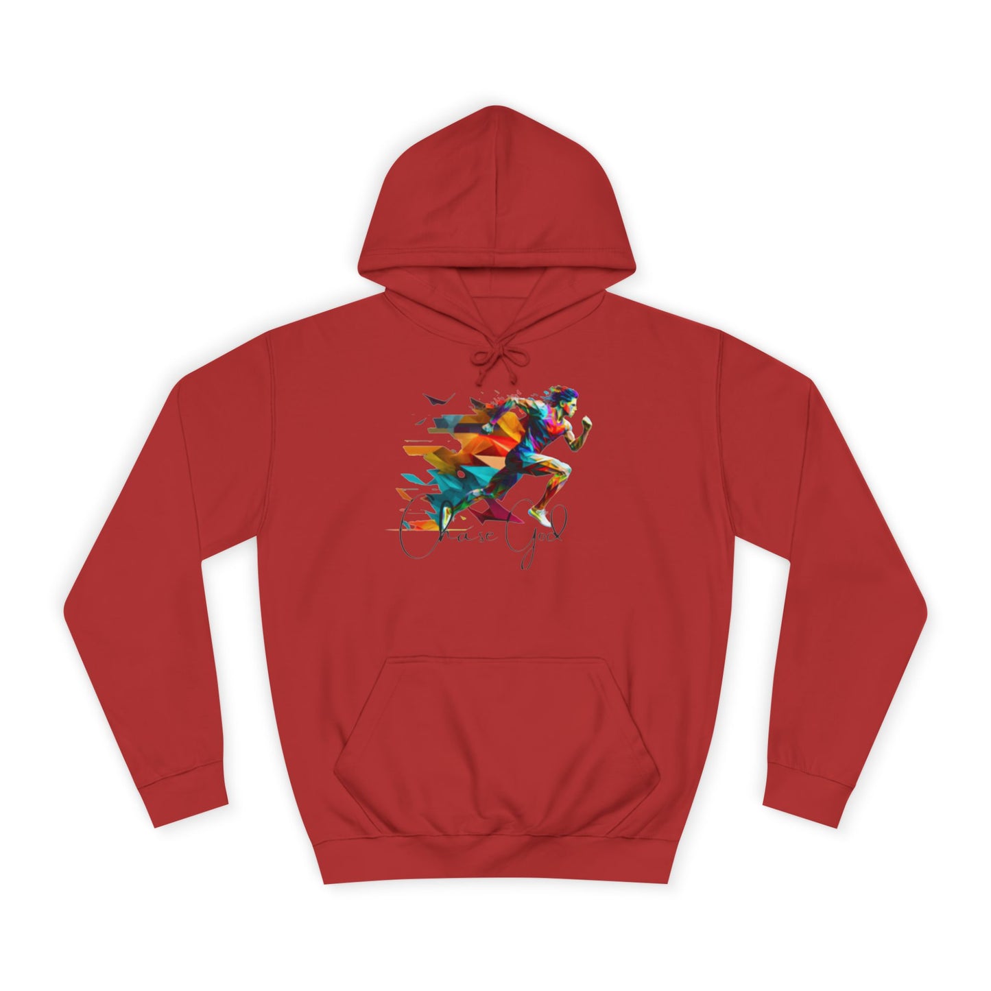 Angel White Faith Hoodie for Men – "Chase God, Inspire & Elevate" Spiritual Motivation Wear