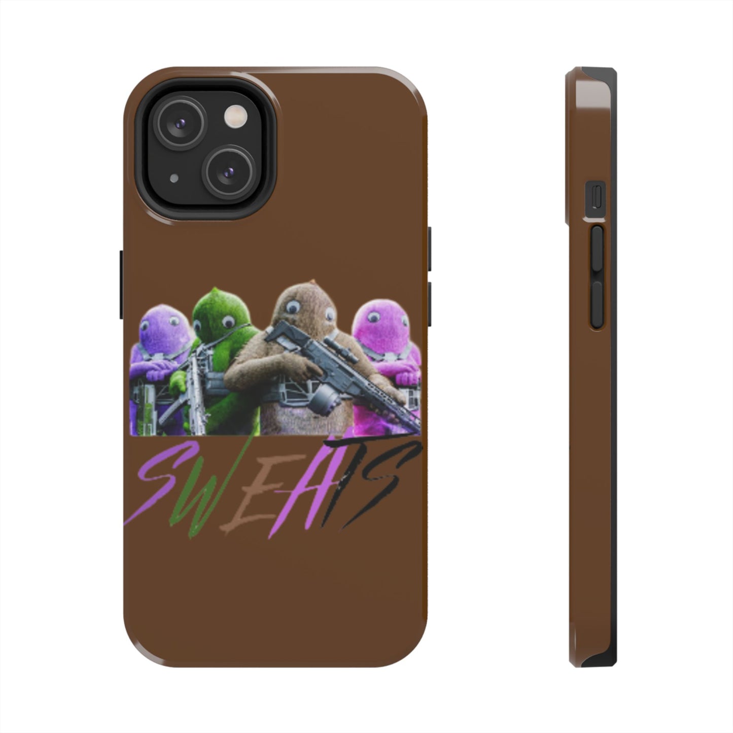 Cool Cartoon-Inspired Tough Phone Case - 'SWEATS'