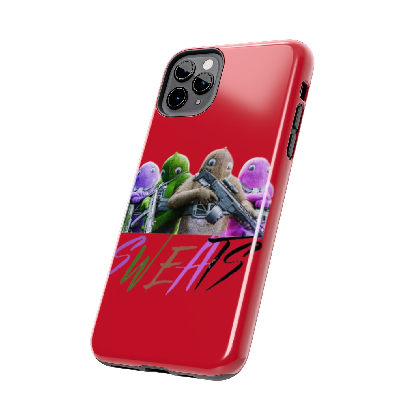 Cool Cartoon-Inspired Tough Phone Case - 'SWEATS'
