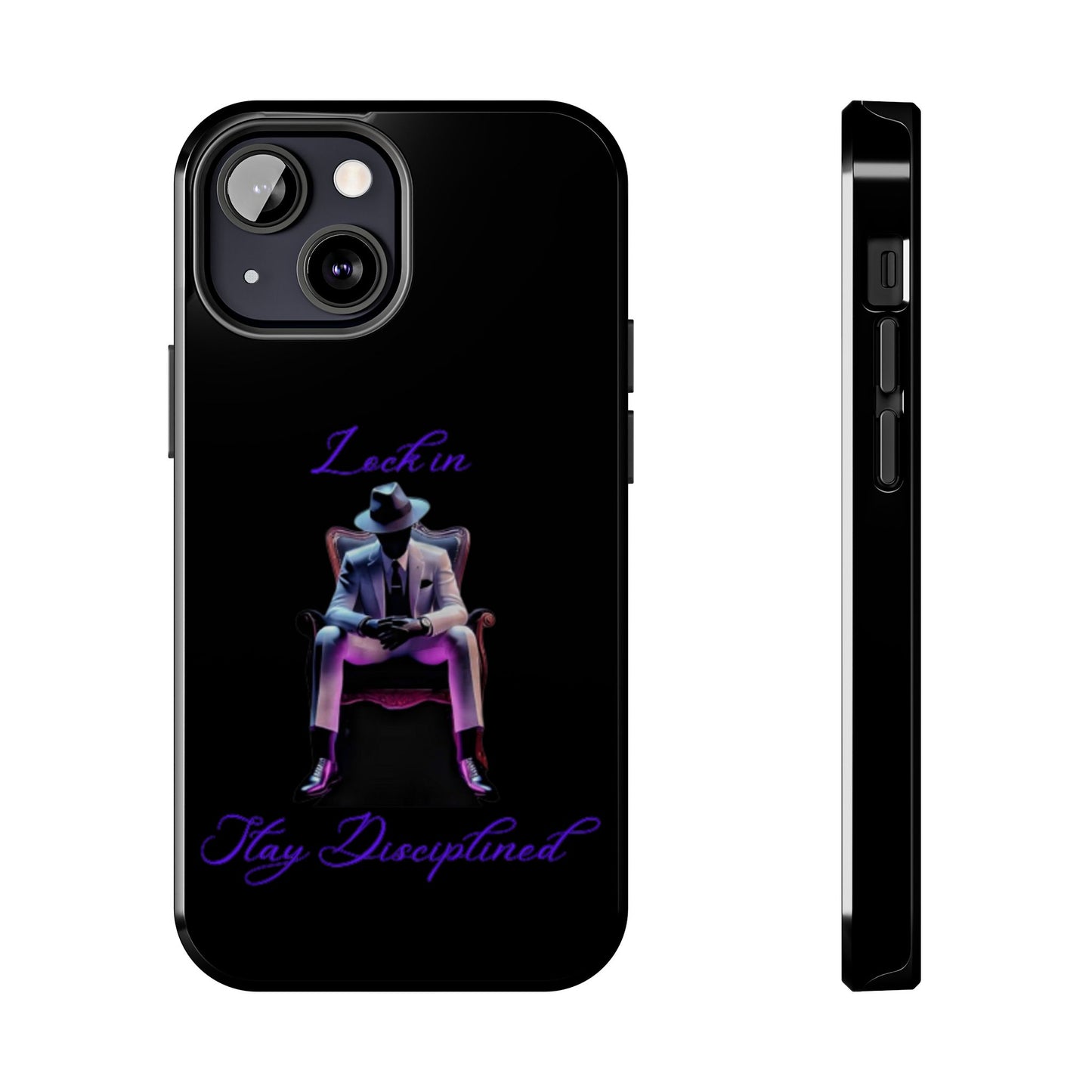 Phone case- Lock In, Stay DIsciplined Tough Phone Case - Durable Protection