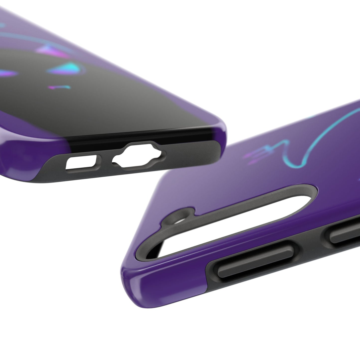 Demonic Cat Tough Phone Case - Cute & Edgy Phone Protection for Cat Lovers