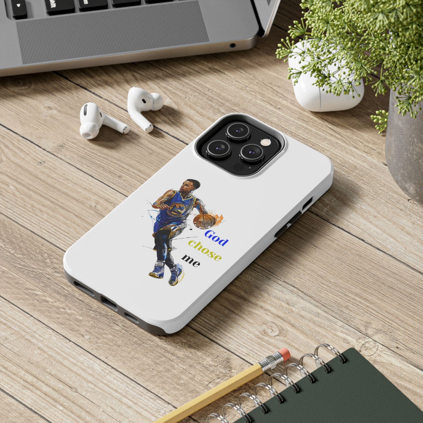 Phone case- God Chose Me Tough Phone Case - Durable Protection