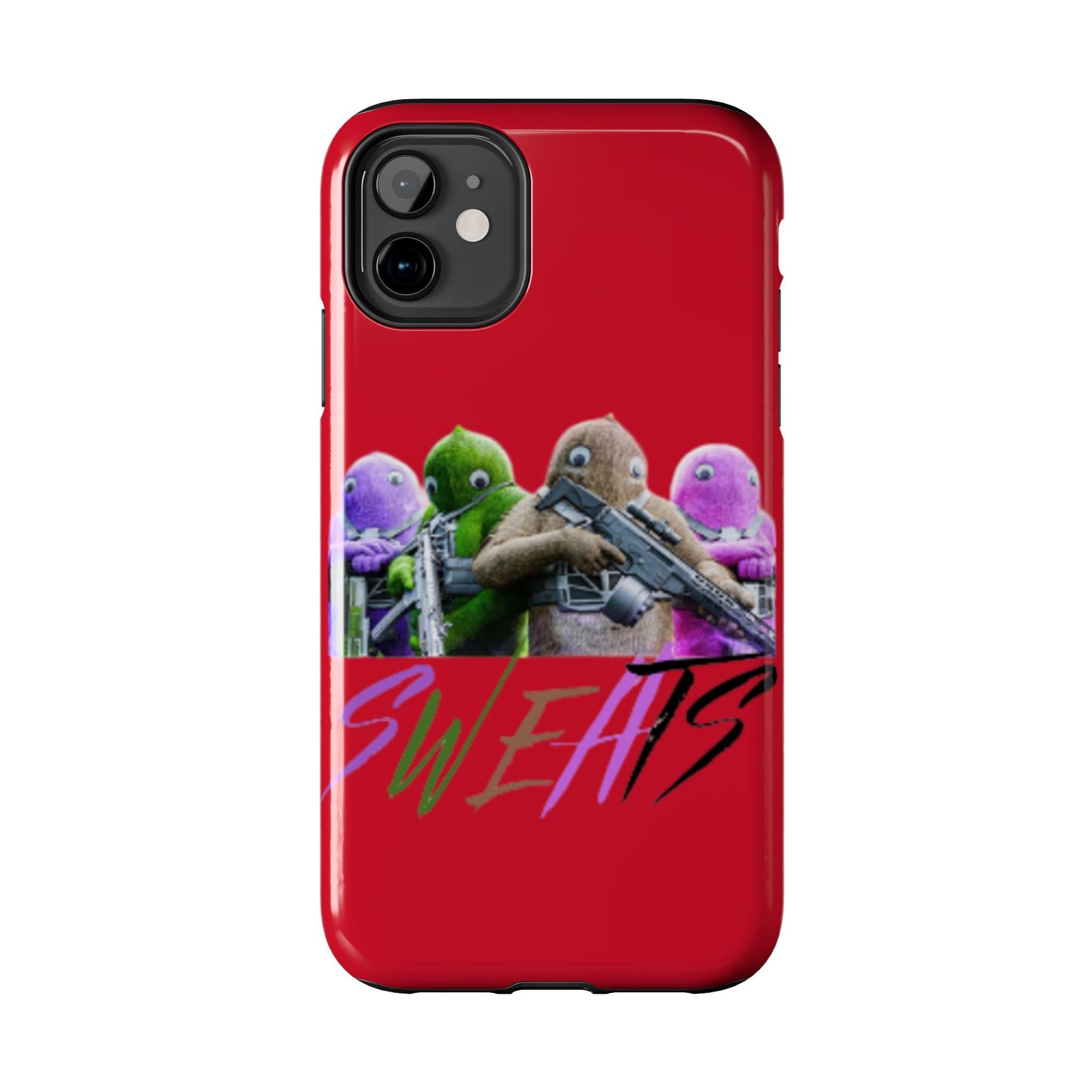 Cool Cartoon-Inspired Tough Phone Case - 'SWEATS'