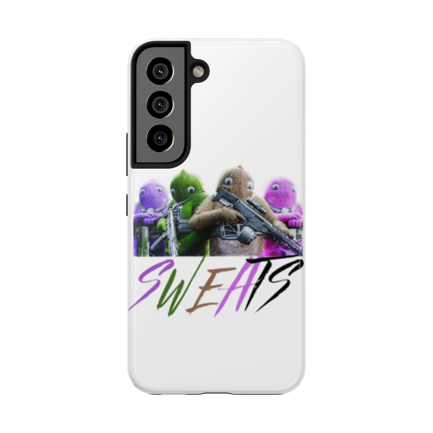 Cool Cartoon-Inspired Tough Phone Case - 'SWEATS'