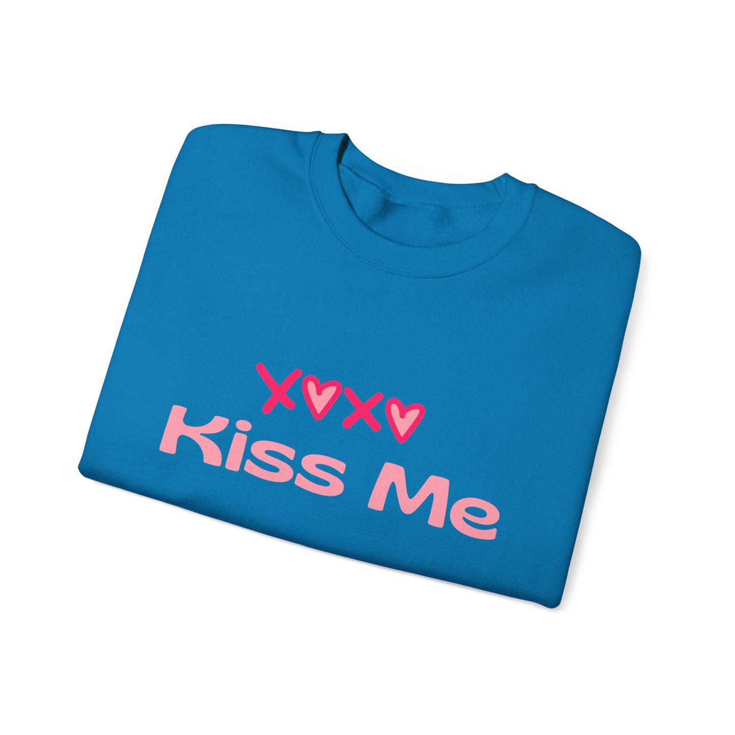 Kiss Me Heavy Blend Sweatshirt – Cute Gift for Women | Cozy & Romantic Pullover