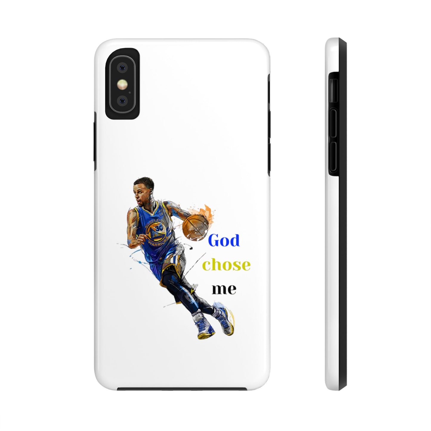 Phone case- God Chose Me Tough Phone Case - Durable Protection