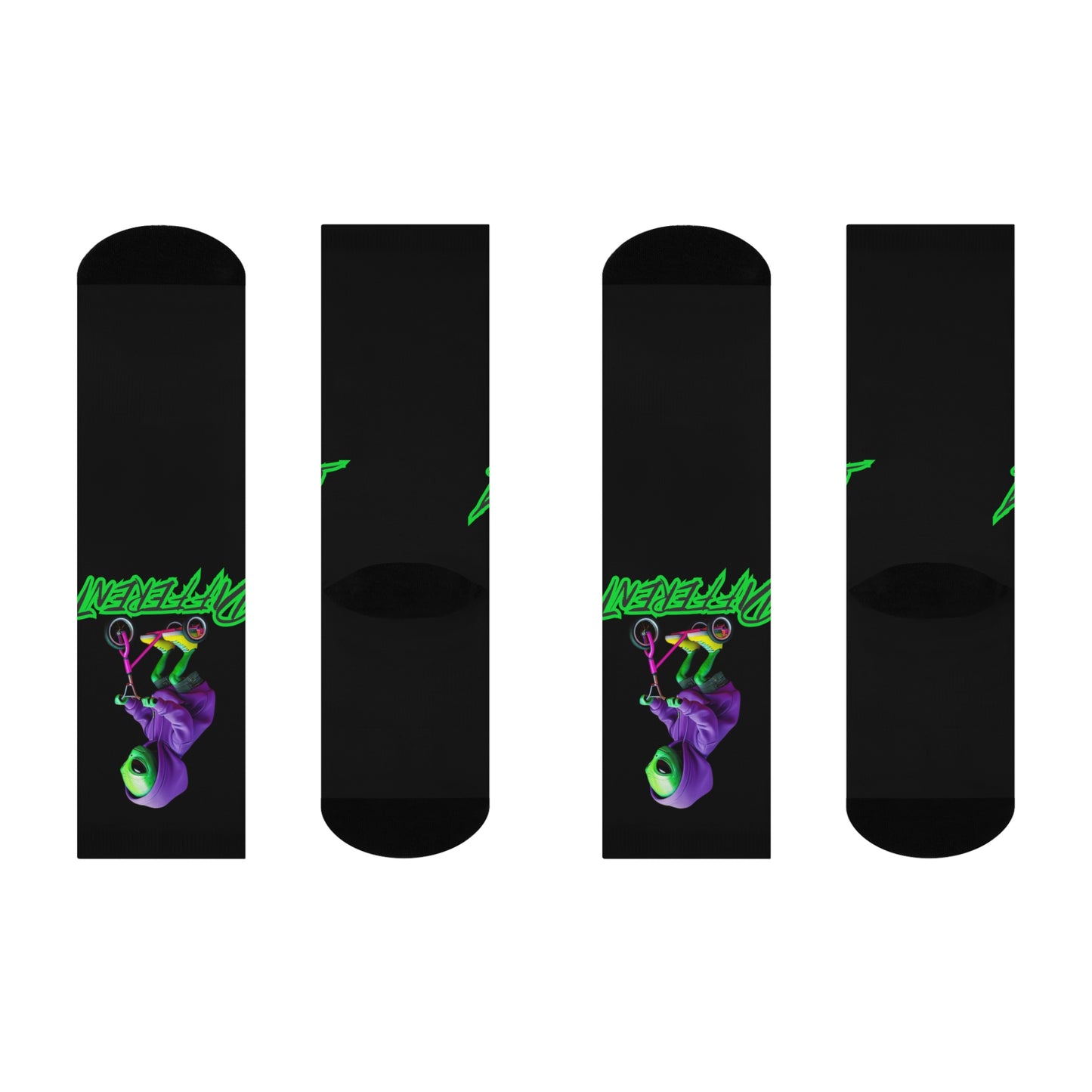 Cushioned Crew Socks- Alien, Different