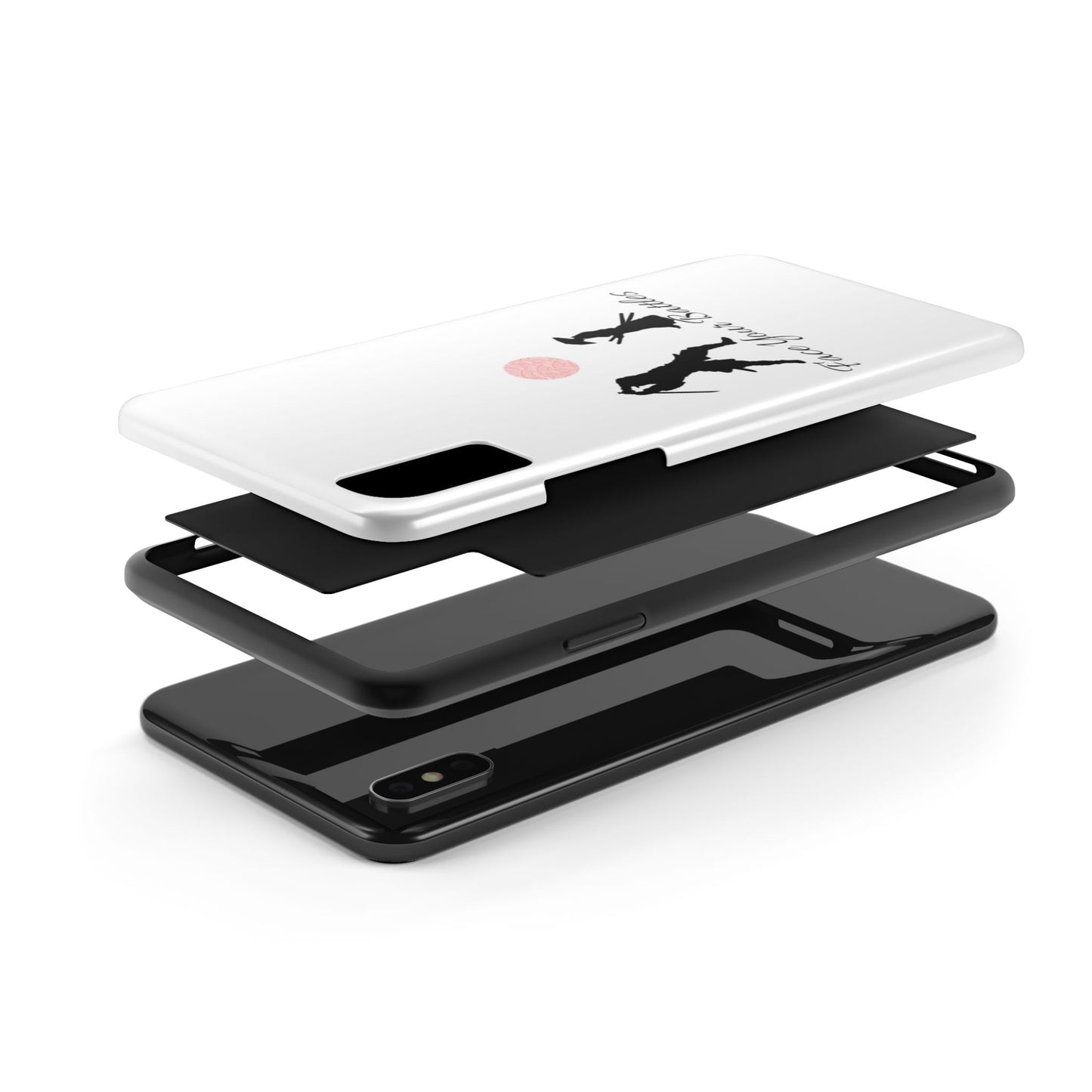 Phone case- Face Your Battles Tough Phone Case - Durable Protection