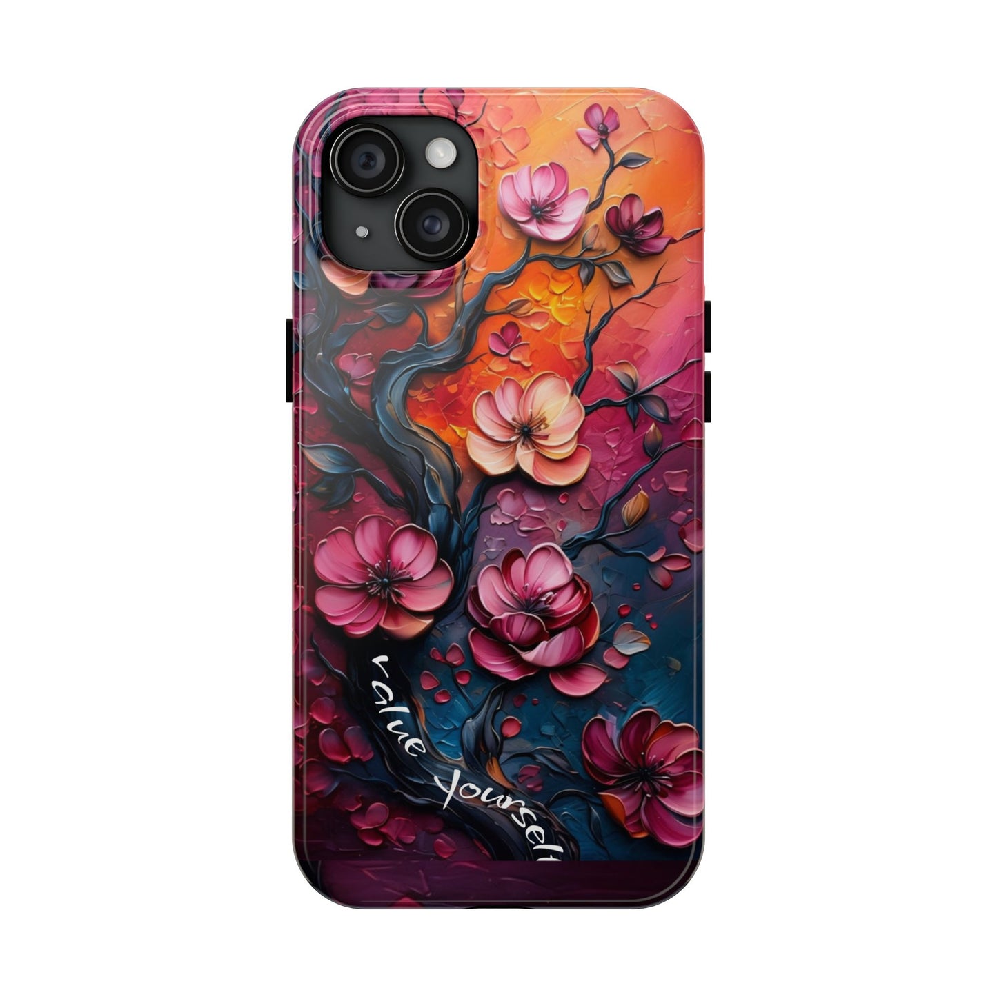 Value Yourself Floral Tough Phone Case