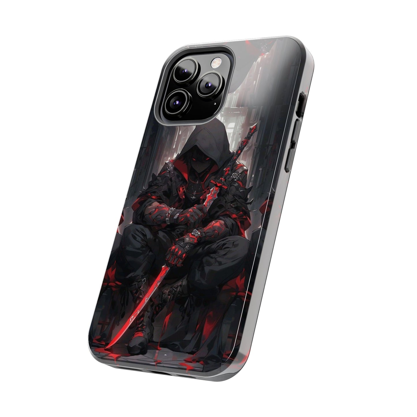 🖤 Tough Phone Case – Dark Warrior Design for Gamers & Anime Fans – Durable Protection & Unique Style for iPhone & Android