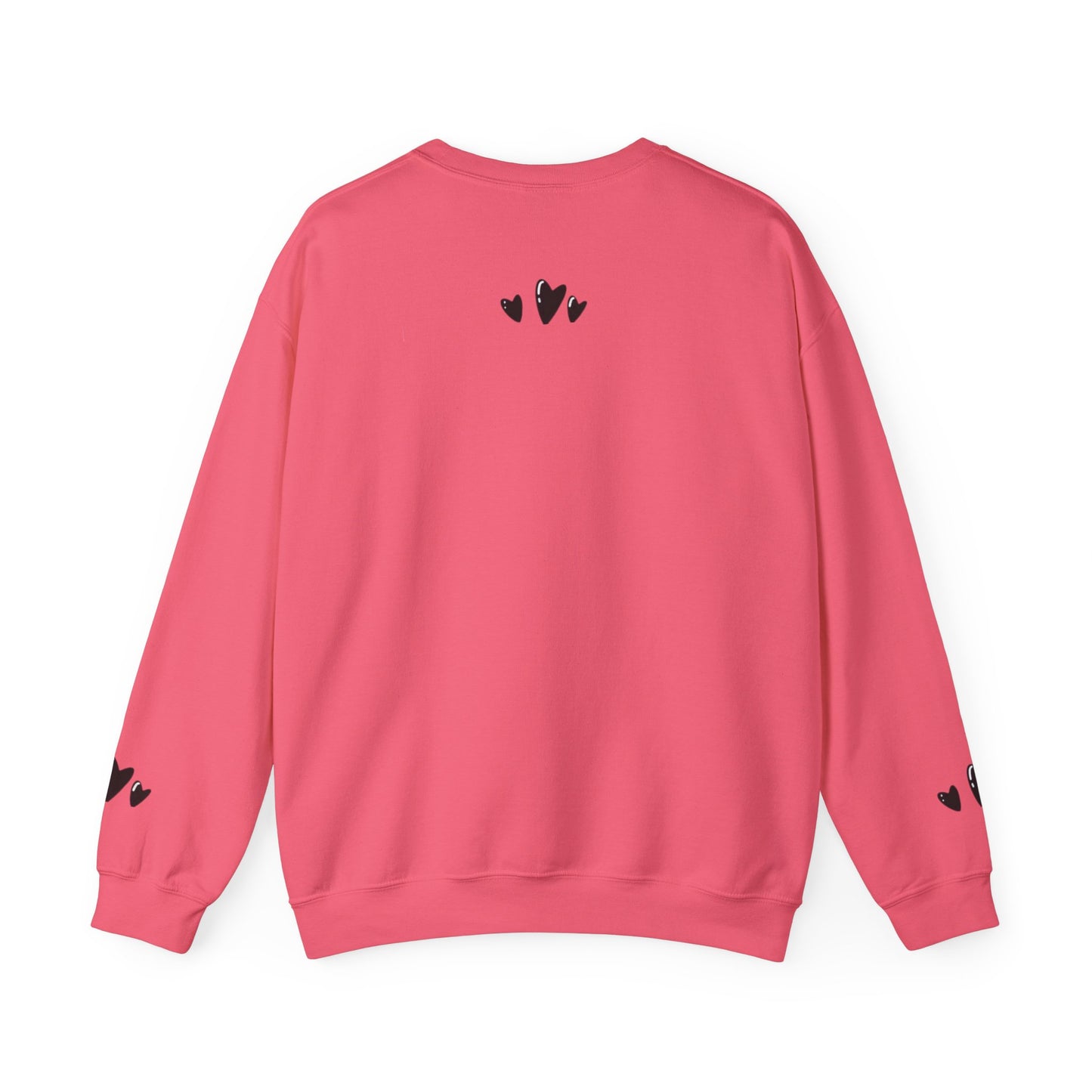 Rosy Glow Pink Sweatshirt for Women – Everyday Cozy Heart Design Pullover