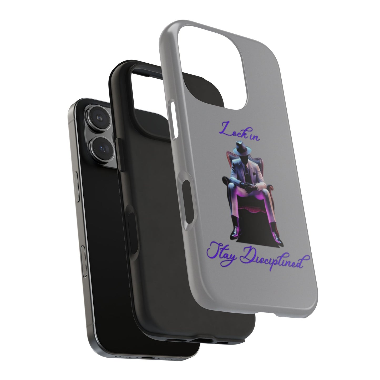 Phone case- Lock In, Stay Disciplined Tough Phone Case - Durable Protection