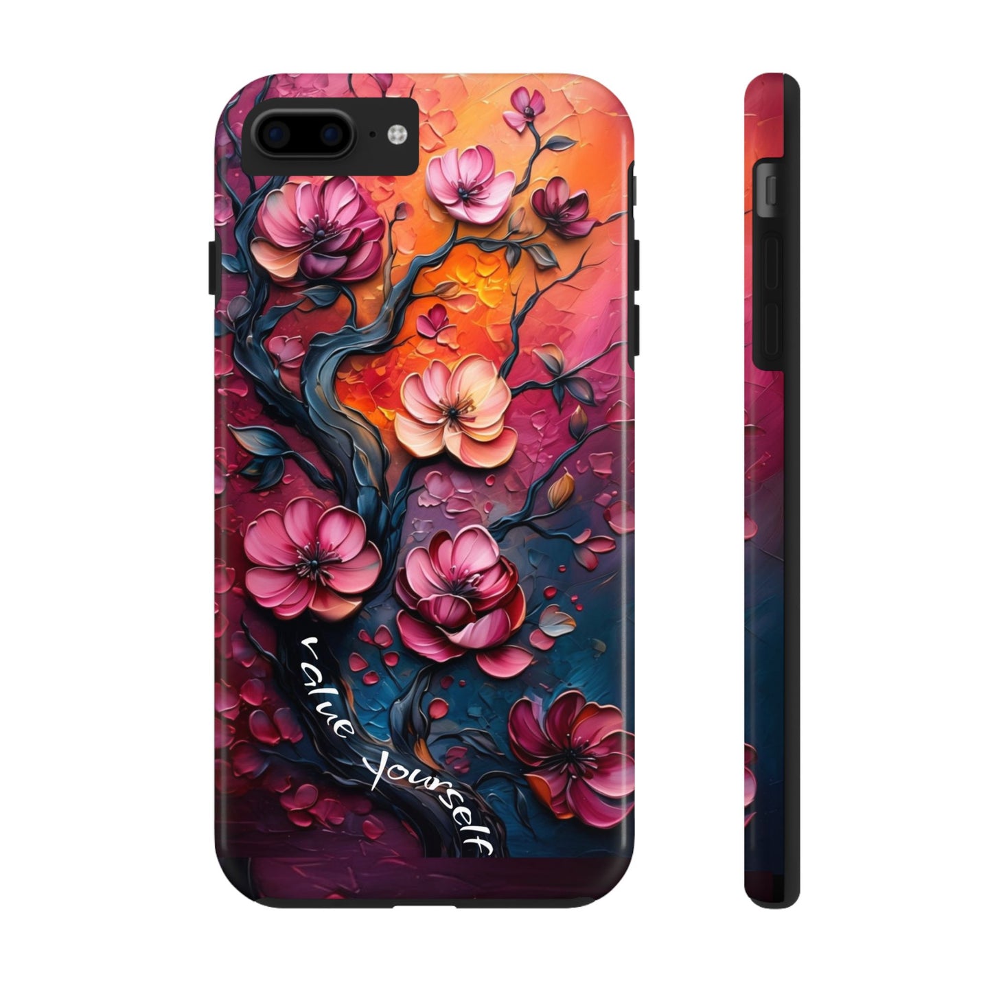 Value Yourself Floral Tough Phone Case