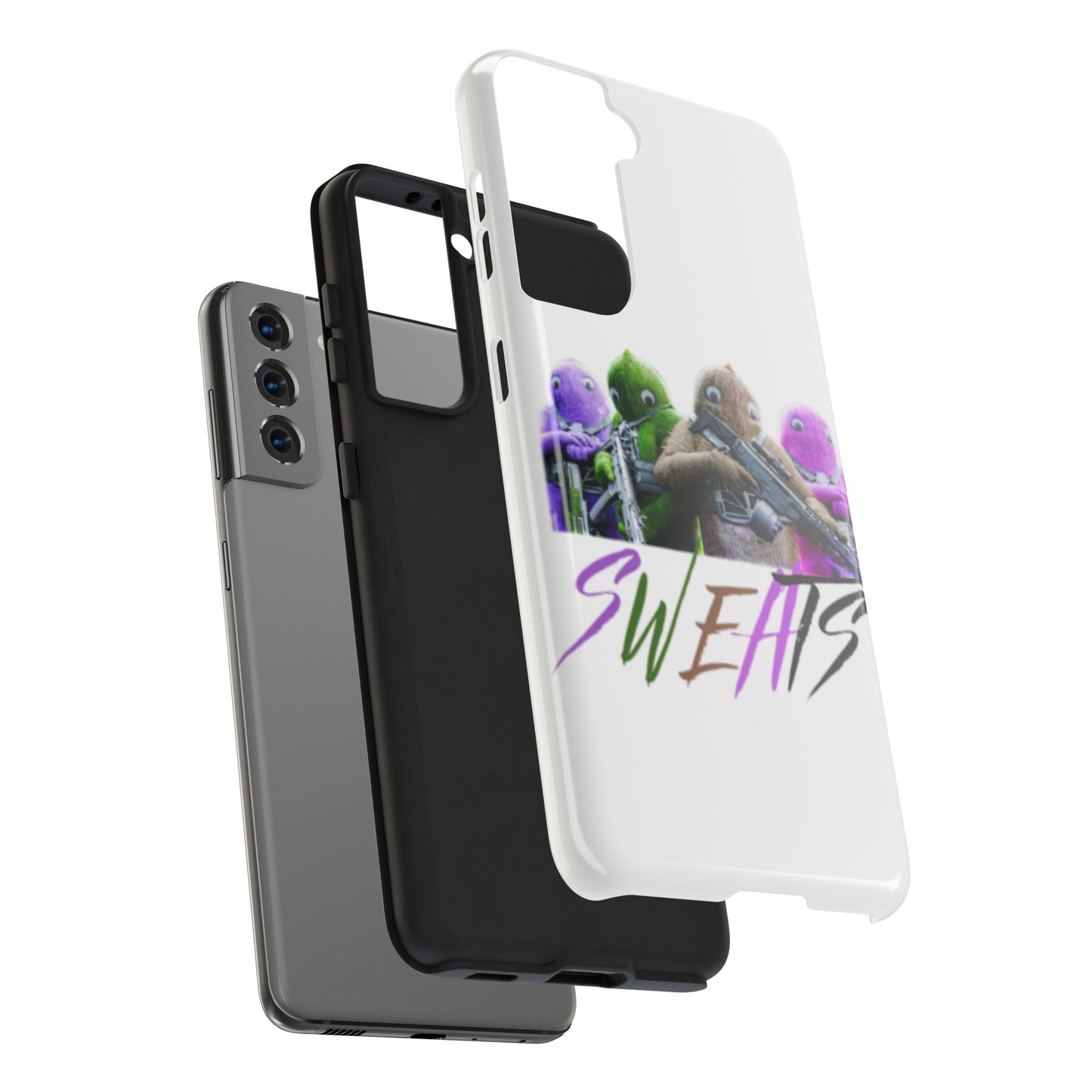 Cool Cartoon-Inspired Tough Phone Case - 'SWEATS'