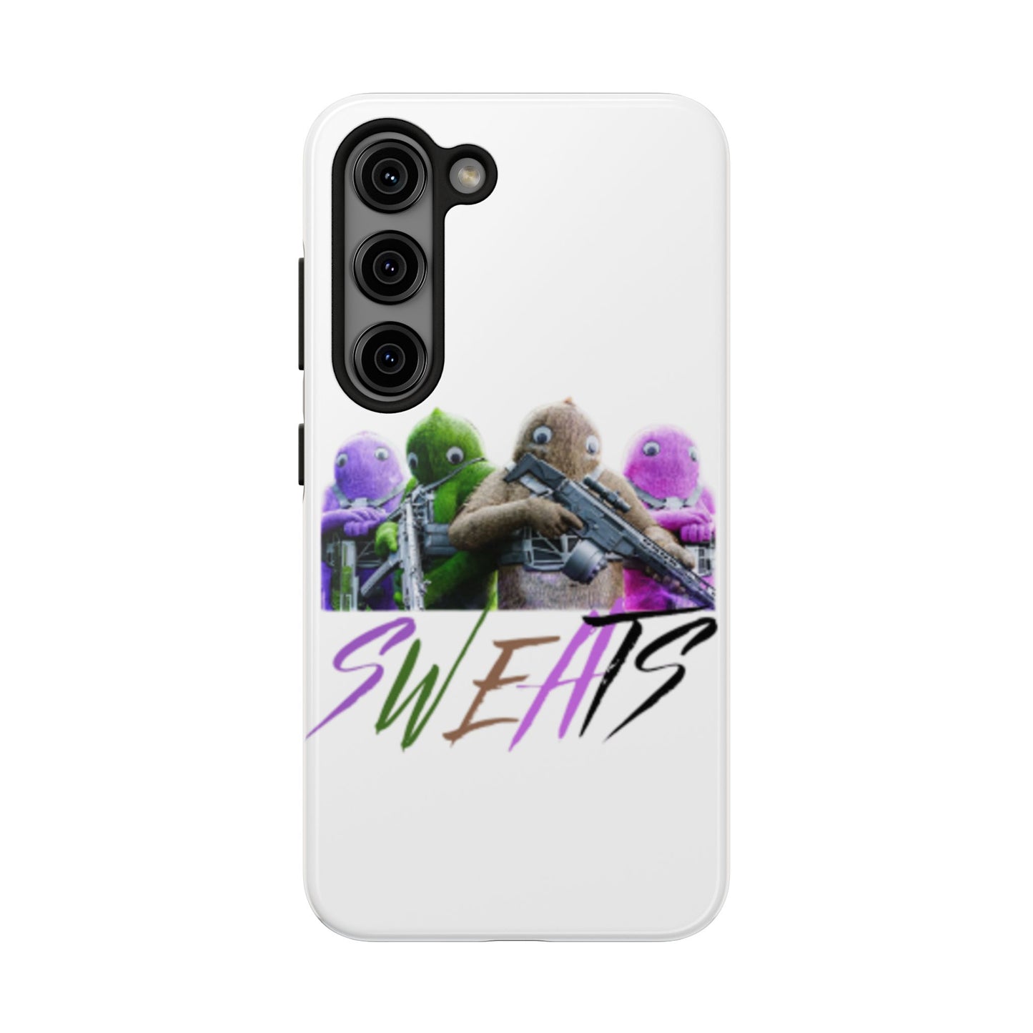 Cool Cartoon-Inspired Tough Phone Case - 'SWEATS'