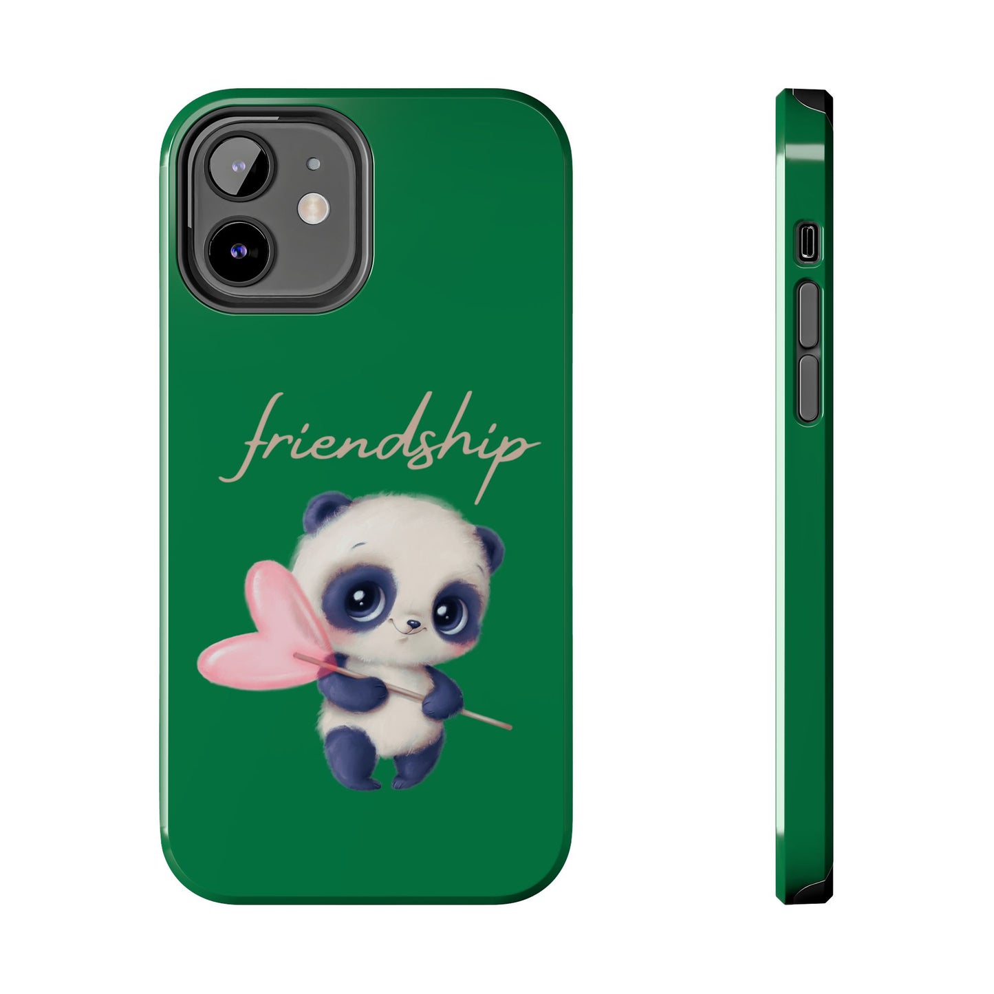 Phone case- Cute Panda Friendship Tough Phone Case - Durable Protection