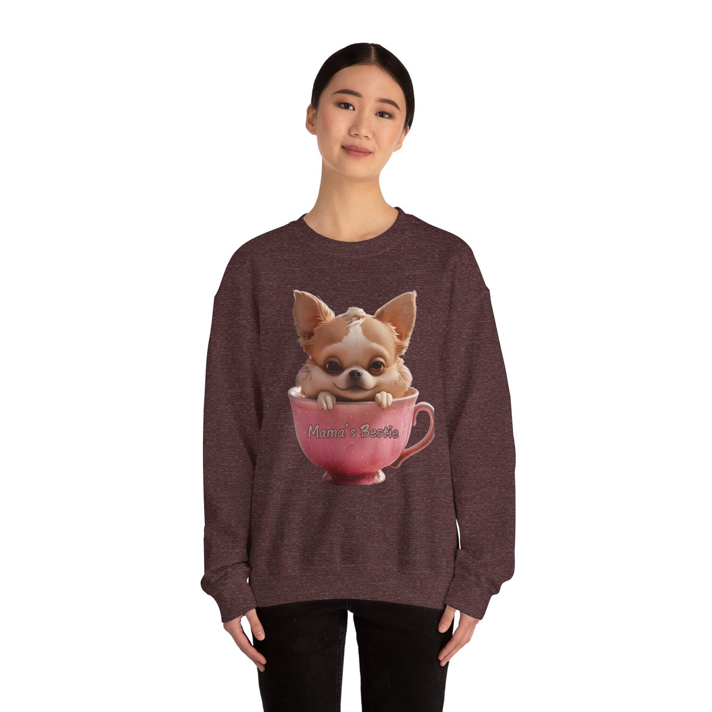 🐶 Cute Dog "Mama’s Bestie" Sweater – Cozy & Stylish for Dog Lovers! 🐶