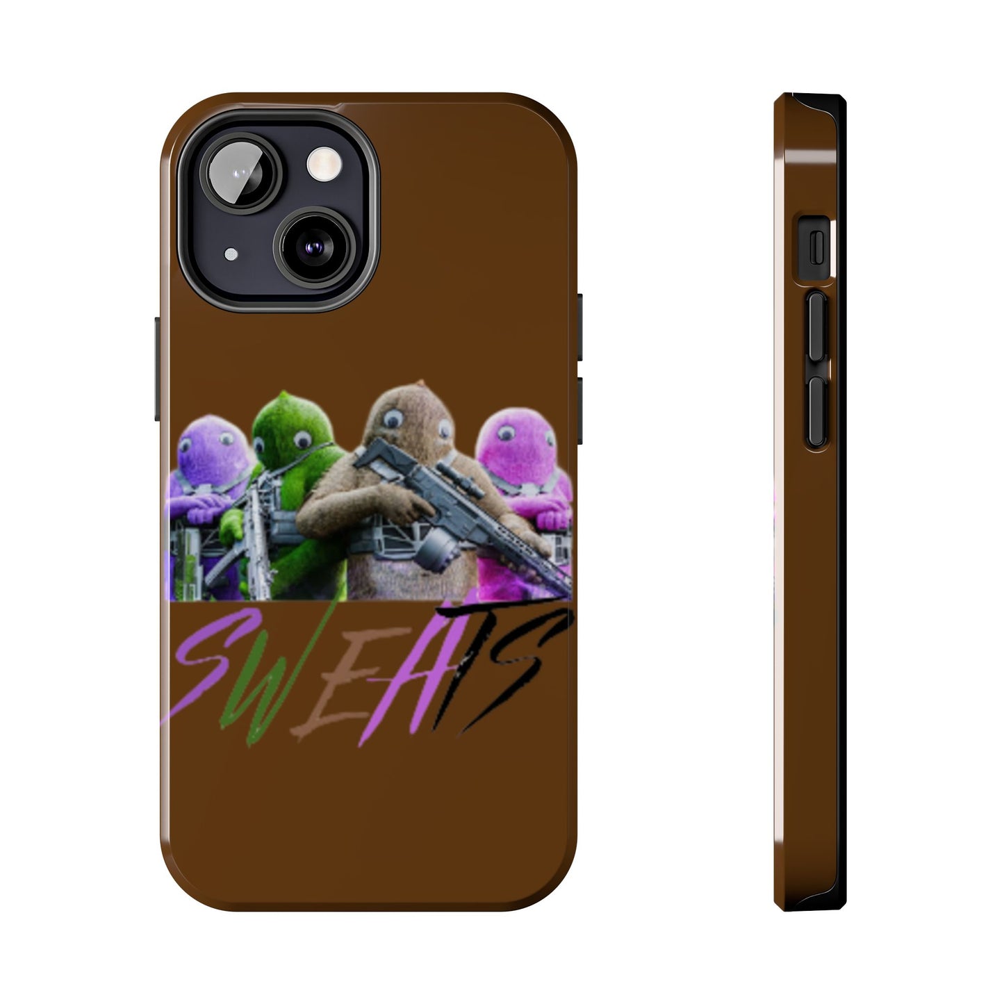 Cool Cartoon-Inspired Tough Phone Case - 'SWEATS'